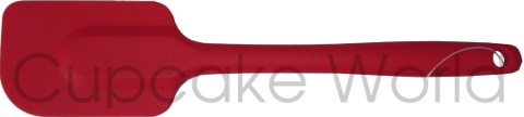 NEW! DLINE BRIGHT SILICONE 1-PIECE SPATULA SCRAPER RED
